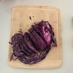Cut up cabbage